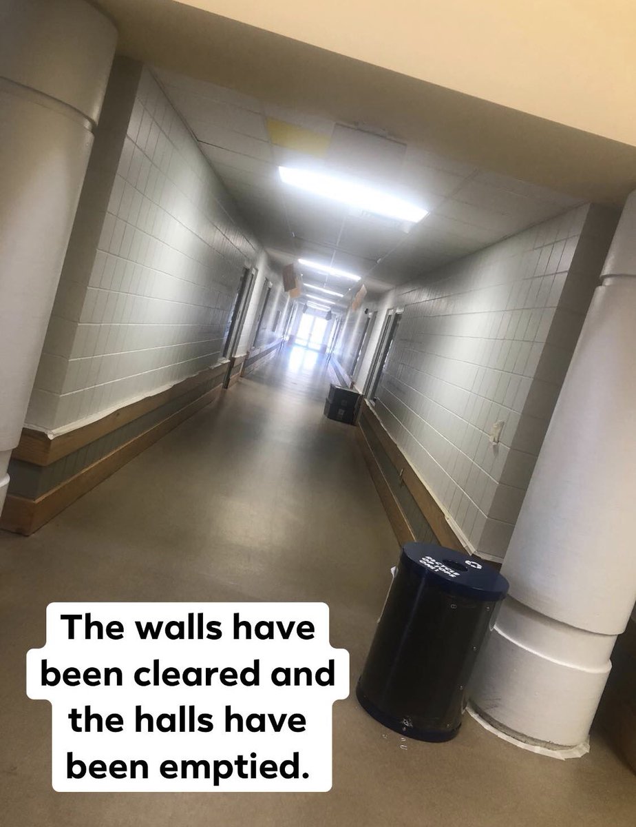WSSESchool's tweet photo. As the year comes to a close, our teachers have been preparing hard this week for the reunification of our students' belongings and the preparation for summer cleaning.  The school looks sad today, but Monday and Tuesday will bring a few extra smiles our way! @LeeCoSchools https://t.co/cyohui3VQx