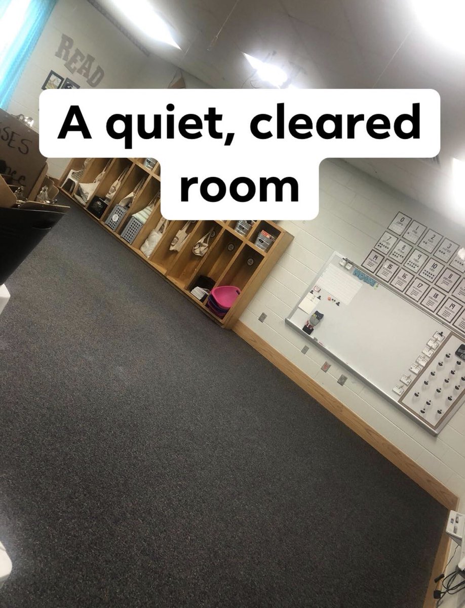 WSSESchool's tweet photo. As the year comes to a close, our teachers have been preparing hard this week for the reunification of our students' belongings and the preparation for summer cleaning.  The school looks sad today, but Monday and Tuesday will bring a few extra smiles our way! @LeeCoSchools https://t.co/cyohui3VQx