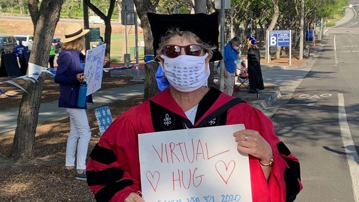 EllenNeufeldt's tweet photo. Thank you to all of our @CSUSM faculty & staff who made today's Graduates on Parade possible. You helped give our grads memories to last a lifetime & demonstrated a wonderful example of resilience, innovation, positivity & creativity! #CSUSM2020 #CSUSMGratitude https://t.co/BXfLv98uKi
