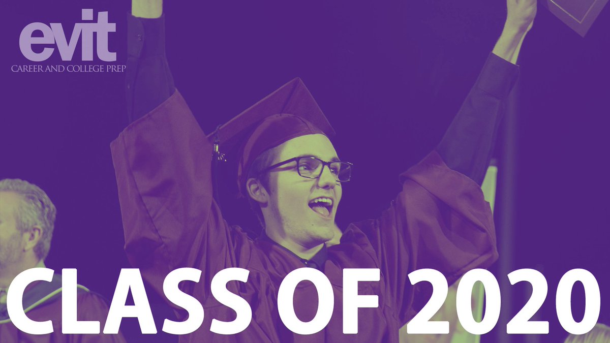 EVIT Class of 2020 students &amp; parents: Check your email for details about Monday's completion parade! 

#EVIT2020 #EVITGrads #EVITChangesLives #WeAreEVIT