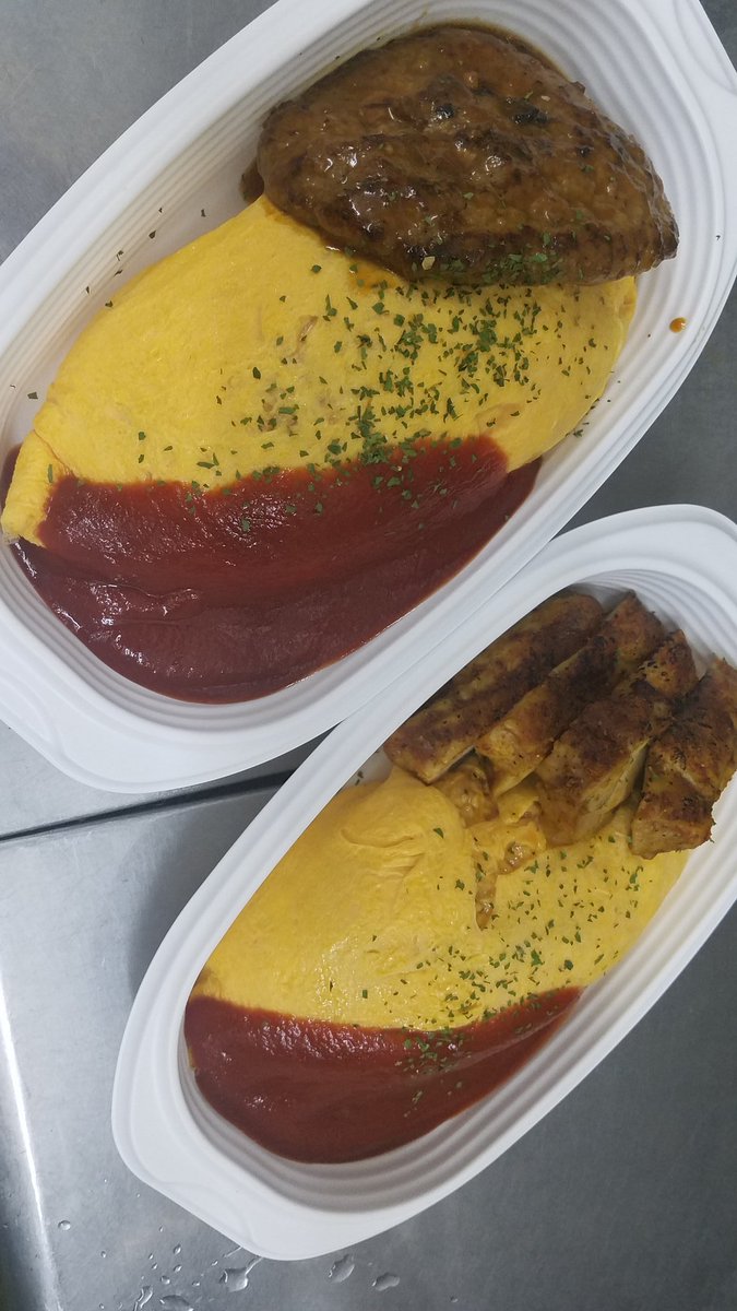 オムライス の 店 おむや 岡山 On Twitter 本日最初のお待ち帰り オムライス おむや 岡山 ふわとろオムライス 巻き オムライス トッピング グラタン チーズ ビッグソーセージ 煮込みハンバーグ スパイシーチキン 温泉玉子 タンポポオムライス 岡山