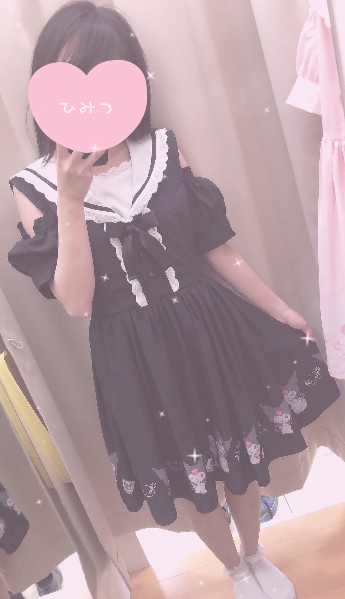 りぃめろ V Twitter アベイルでクロミちゃんのワンピ買ってきたよ 生地は薄めでちょっと大きいけど めちゃめちゃかわいい Avail クロミ サンリオ 量産型 地雷 T Co Jvcycxizo1 Twitter