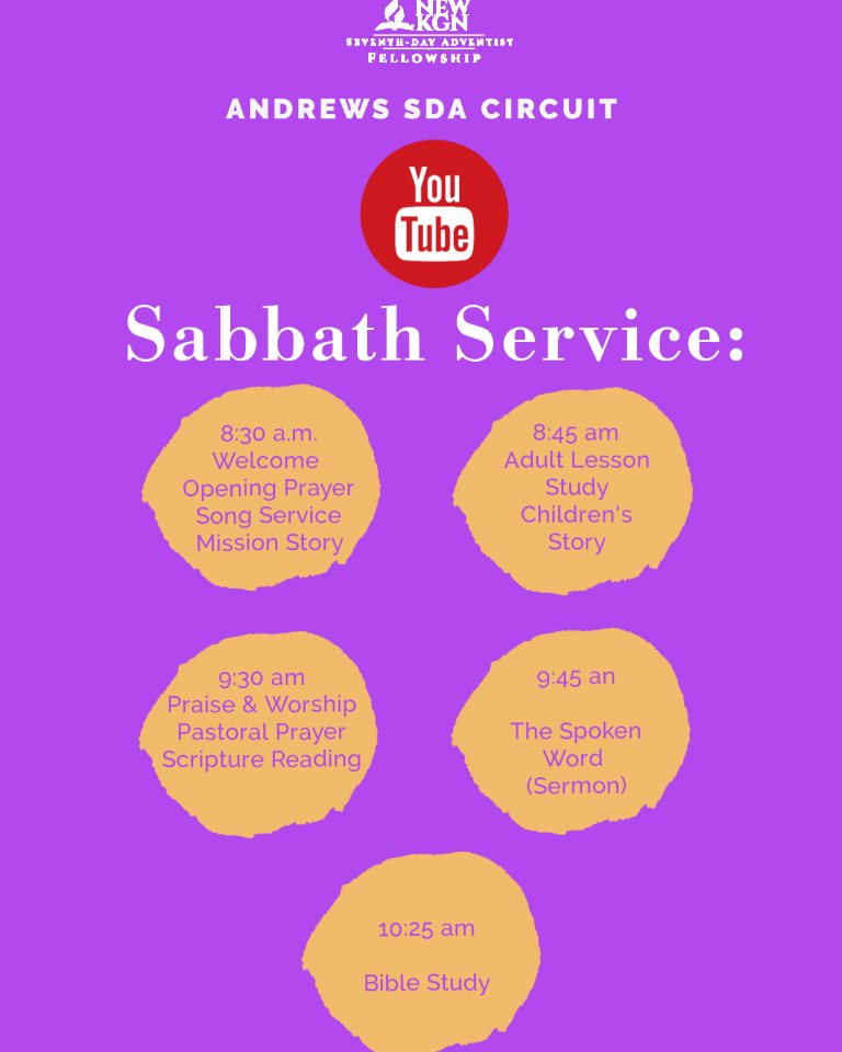newkingstonsda's tweet photo. Join us for #ChurchOnline on Sabbath May 16, 2020 on #YoutubeLive.
We begin at 8:30 am EST
Here is the link π
https://t.co/areK8WNnMw
#SabbathSomething
#SocialMediaMinistry
#SocialDistancing
#NKSDA https://t.co/BHP4pwhYO3