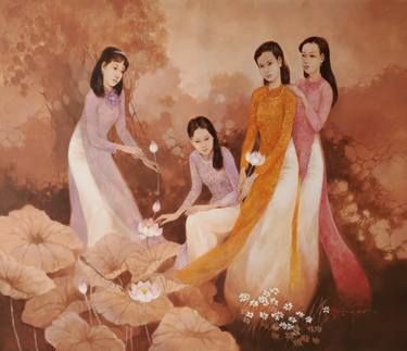 Bitcoin21M_BTC's tweet photo. " traditional costume "  Tranh vẽ tà áo dài truyền thống của phụ nữ Việt Nam. Quá đẹp❤

Sưu tầm #vietnam #world #vietnamese https://t.co/6JLUMSa6ZN