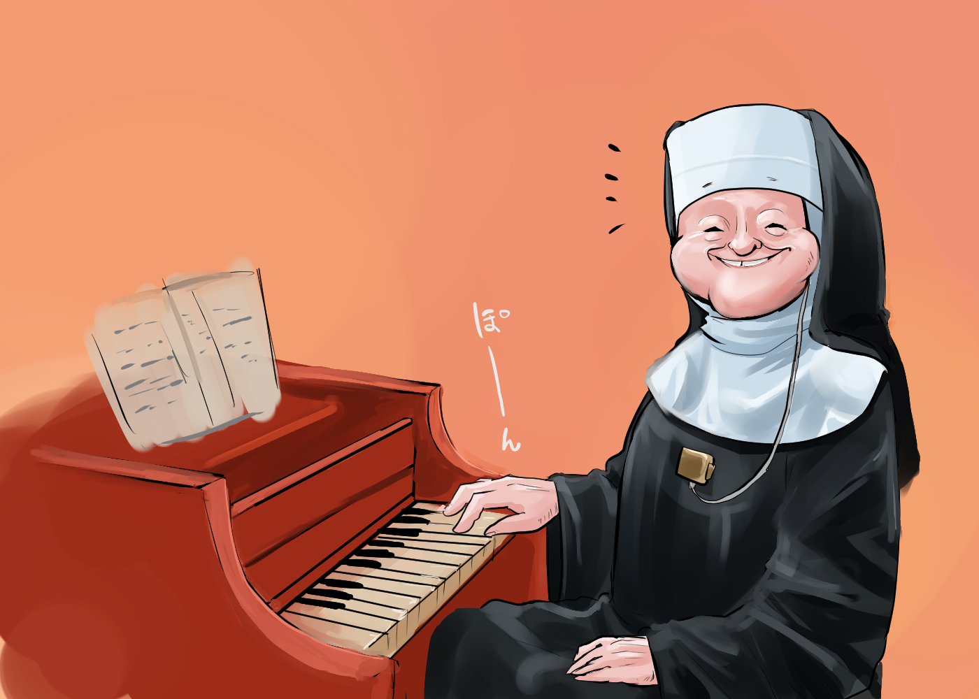 ちゃまじ 二次創作ｱｶ Sur Twitter シスターロバートも可愛いけど 私の押しシスターはピアノ担当のシスターアルマ ウキウキとずっと楽しそうピアノを弾いてるし すきっ歯が見えるくしゃっとした笑顔がホントに可愛い 天使にラブソングを T Co 1tmewhe5pp