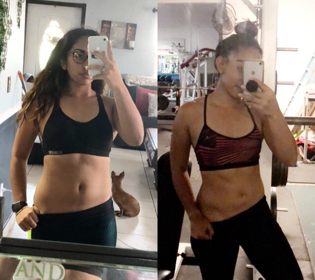 angie_amendola's tweet image. Consistency is key. One year a part. 🙏🏼💛 #idoitforme #leangirls