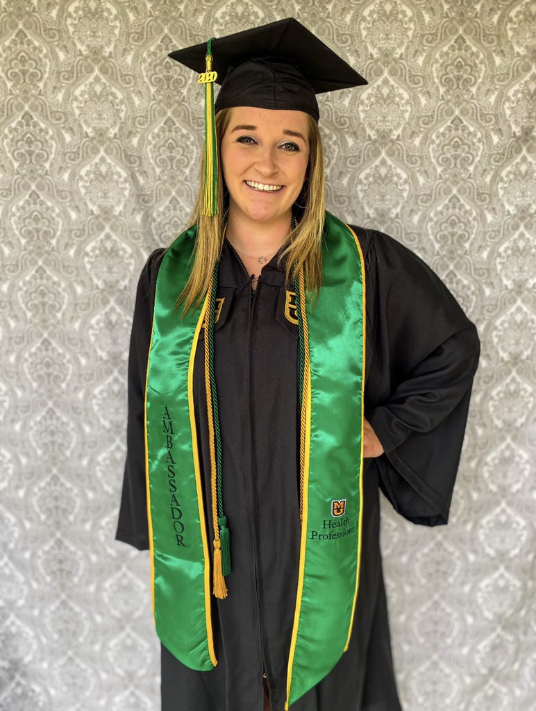 MUSHPAmbassador's tweet photo. Congratulations to another wonderful graduate, Olivia Healzer! She will be starting Mizzou’s Applied Behavioral Analysis program in the fall. Olivia, thank you so much for the exceptional skills you have brought to our team! Congratulations! ✨ #HealthProfessionsMade #mizzoumade https://t.co/vTQAL0KwSS