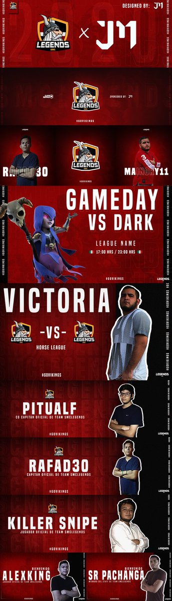 Brooks7_hn's tweet photo. Me Complace Presentar Parte De La Linea Gráfica Que He Estado Trabajando Semanas Atras Para @SmcLegends Gracias Por Confiar En Mis Servicios Chicos ❤️🇭🇳 A Comenzar El 2020 Con Todo 💪🏼
#GoVikings #Legendsiscoming #TeamJMGraphics #Smclegends

RT Se Agradece ✌🏼❤️ https://t.co/9h9U71f0uX