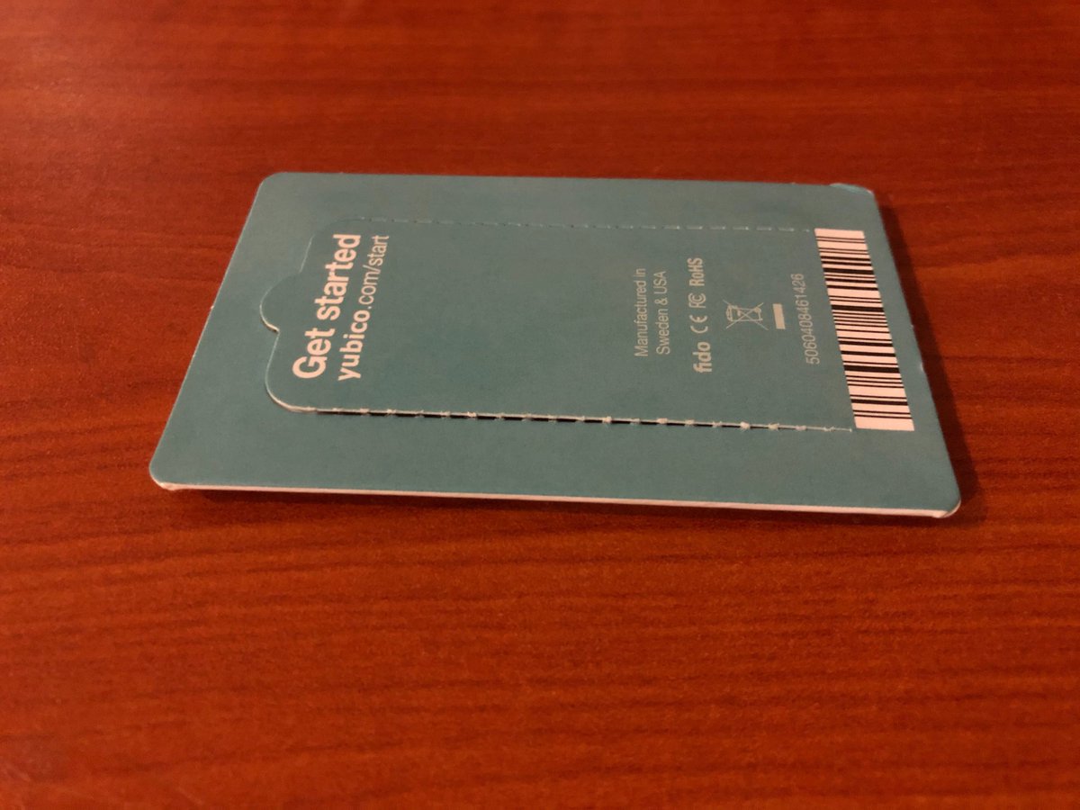 I just bought an hardware security key from <a href="/Yubico/">Yubico | #YubiKey</a> at <a href="/amazon/">Amazon</a> to increase my own security standards but It looks like it was already "opened" on its way to my home. I'm not sure if I'm supposed to feel more secure now than what I was before 😅