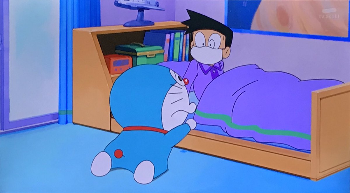 ニョニョ村 Twitterissa この時期に風邪ひいてると心配になりますよね ドラえもん Doraemon