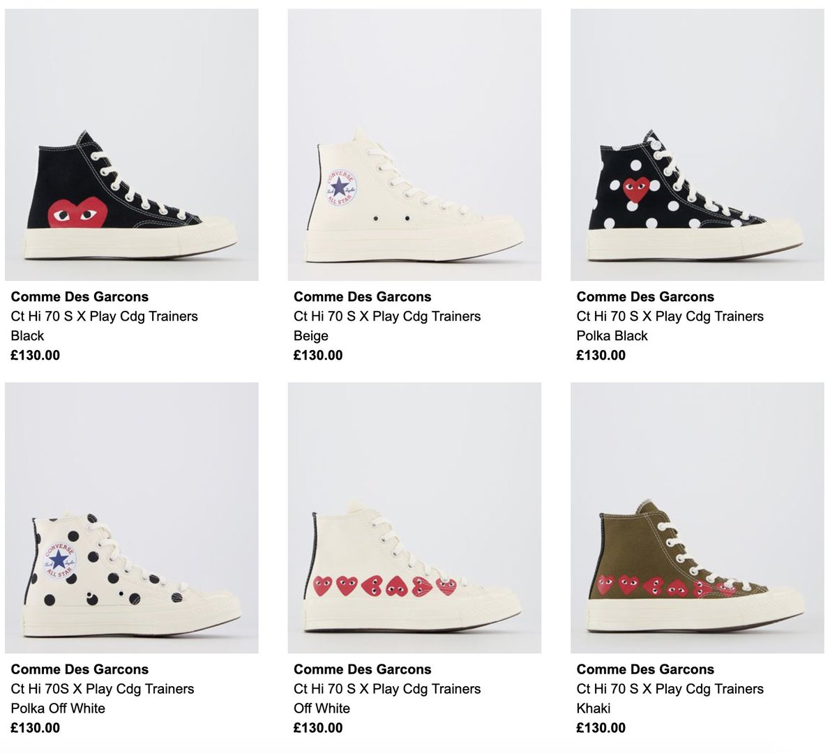 offspring cdg converse