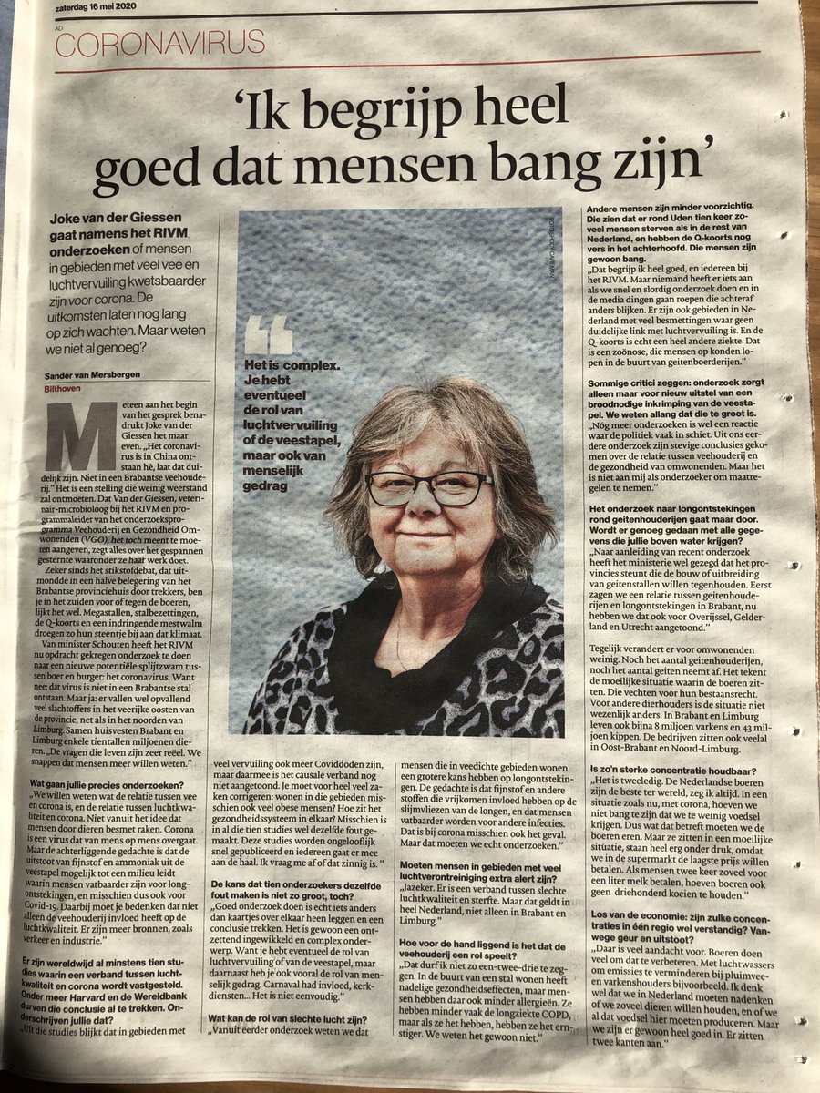 Zo’n complexe zaak, zo helder neergezet door Joke van der Giessen van RIVM