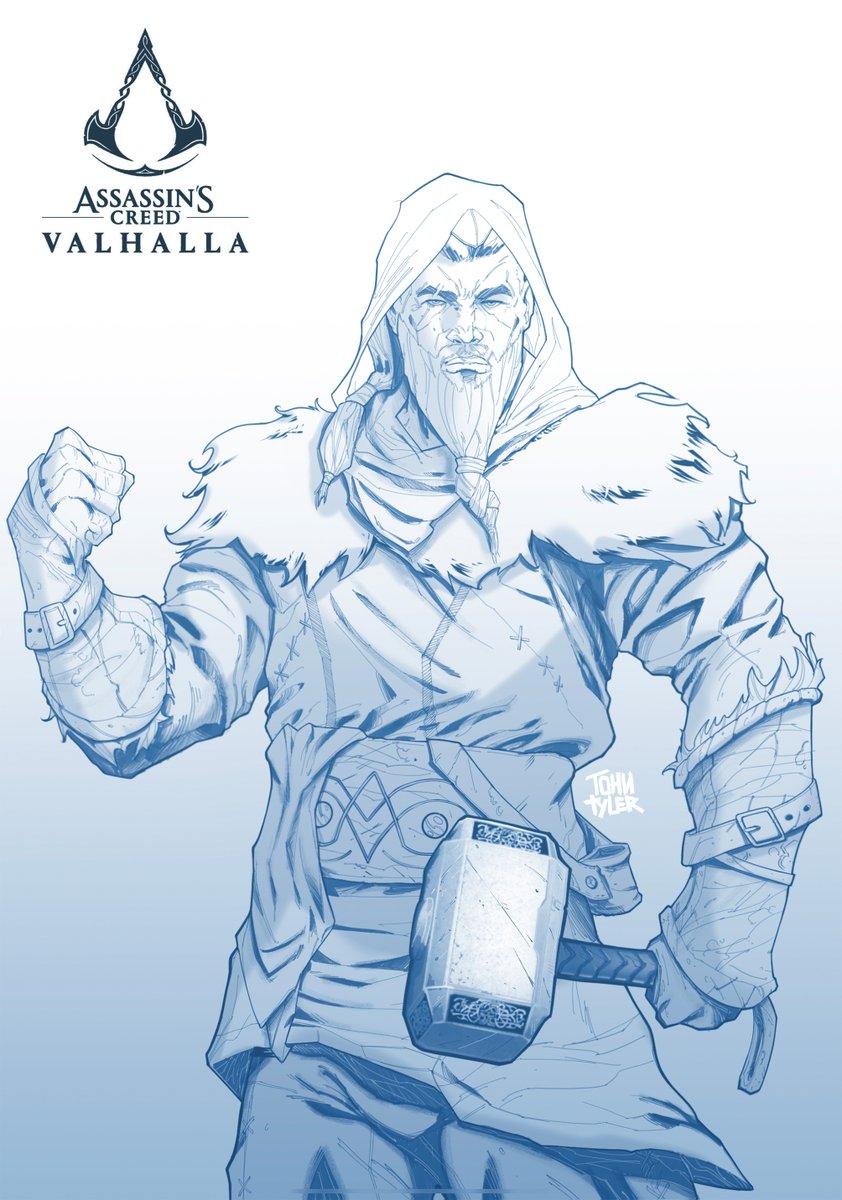 antontarelov's tweet photo. @Ubisoft #AssassinsCreedValhalla #tonytyler #art #comics #Thor https://t.co/HINc84dbFv