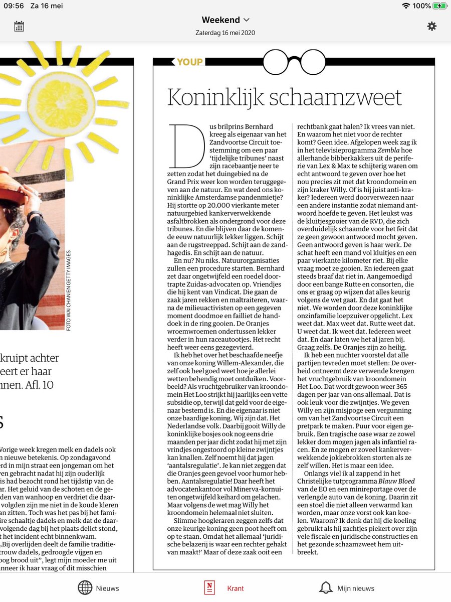 .<a href="/nrc/">NRC</a> Koninklijke schaamzweetzaterdag