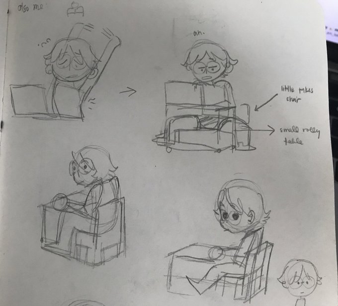 forgot to add this: a comic i wanted to make w/ my current work space 