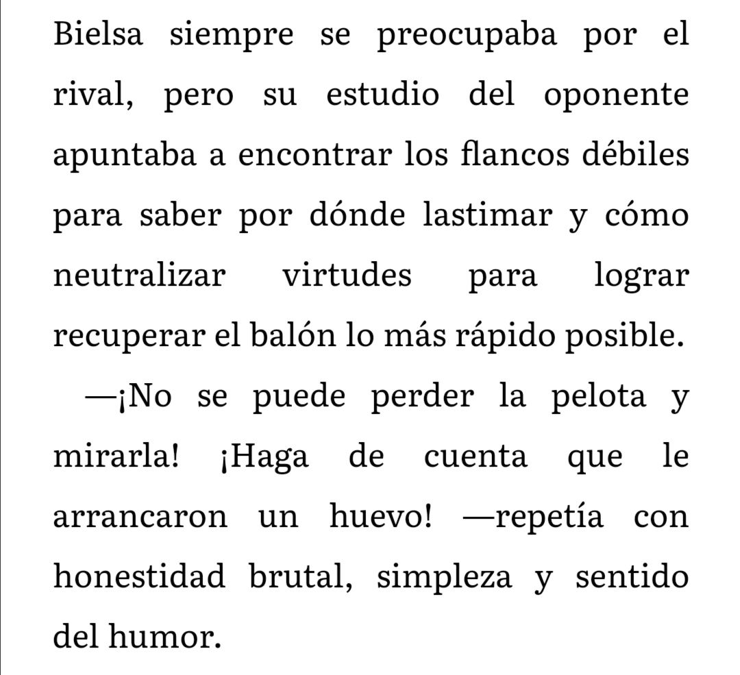 JuliusC354r's tweet photo. Ojalá William pueda aplicar algunas de estas técnicas de motivación y sea la escencia de @firpo_oficial. xD
Tomado del libro: "La vida por el fútbol. Marcelo Bielsa El último romántico". Un crack el loco @pizarrabielsa https://t.co/2PGe7iUrA7