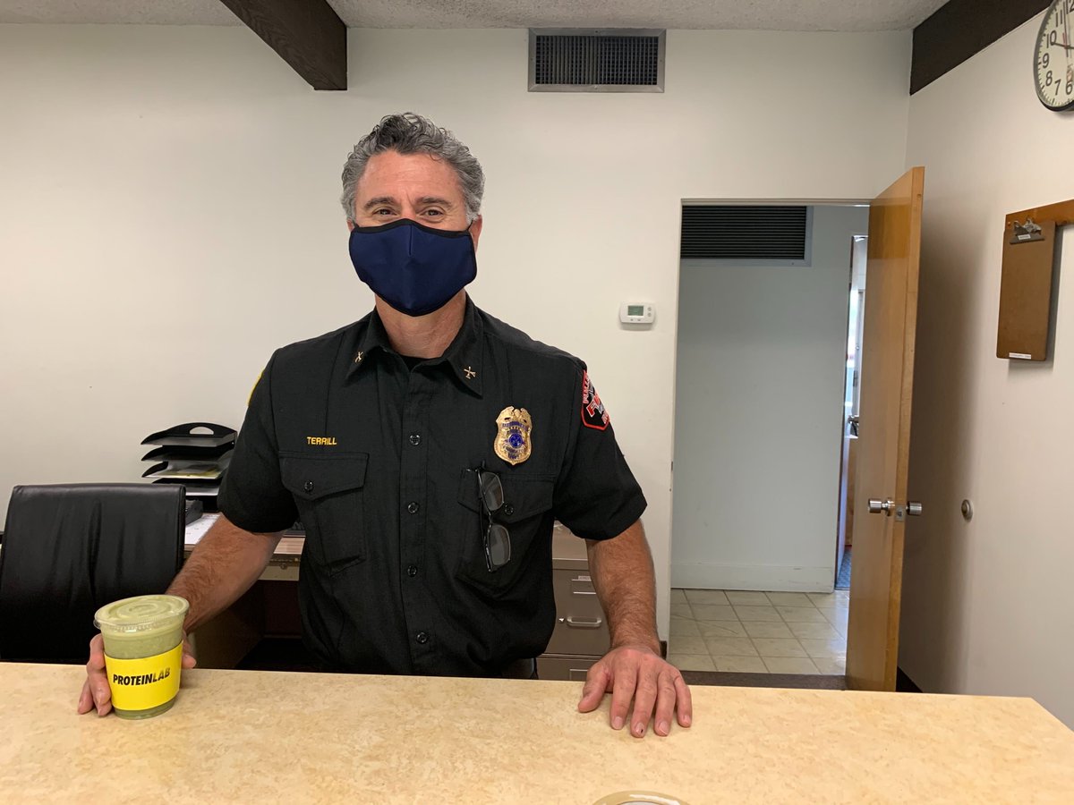 RepGilCisneros's tweet photo. Today is #LoveBrea2020 Day! While I'm not in the district to celebrate, #TeamCisneros has it covered. We brought protein shakes from @proteinlabbrea to our Brea Fire Department. Thank you for keeping our community safe every day. #CA39 https://t.co/qScq6db9kC