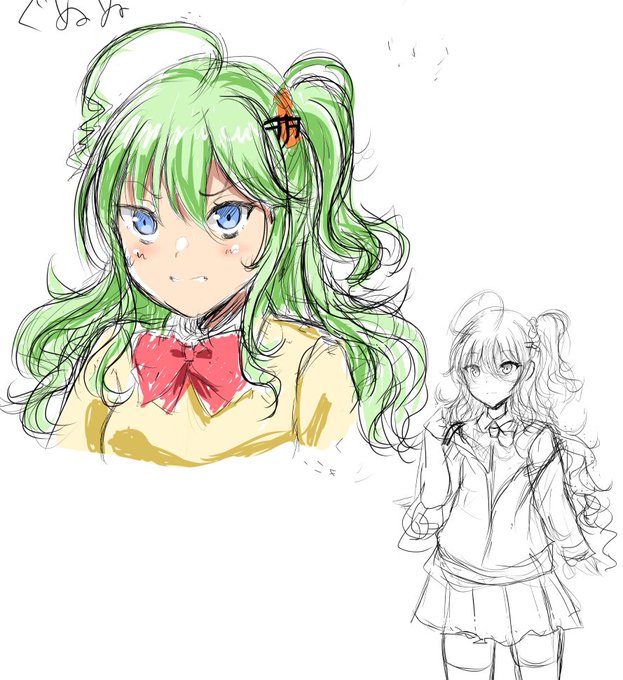 お仕事の休憩中に20分落書きしてた 