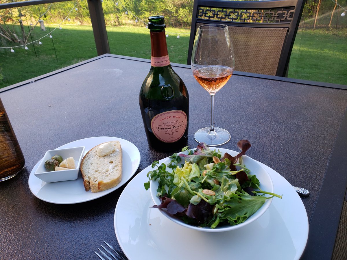 rocknroller5's tweet image. Really outstanding take out meal tonight from @ALMAmpls 

So glad you&apos;re back in the game to please us again.

Great bread &amp;amp; Hope butter
Watercress salad
Duck two ways - wow
Rhubarb grilled asparagus &amp;amp; soubise
Chocolate Pot de Creme

Laurent Perrier Rose Champagne