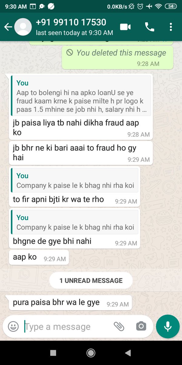 Chefsreeraj's tweet photo. #LoanU ne ladies ko rkha hua h vasooli k liye bol rhe h chahe kuch bhi ho jaye paisa le kr hi rahenge, inka number h screenshot me aap log bhi inko itna pareshan kro taki ye aage se aisi baatein kisi se na kr paaye #OperationHaftaVasooli @RBI @Pravinkks @sudhirchaudhary https://t.co/h3dYh9srec