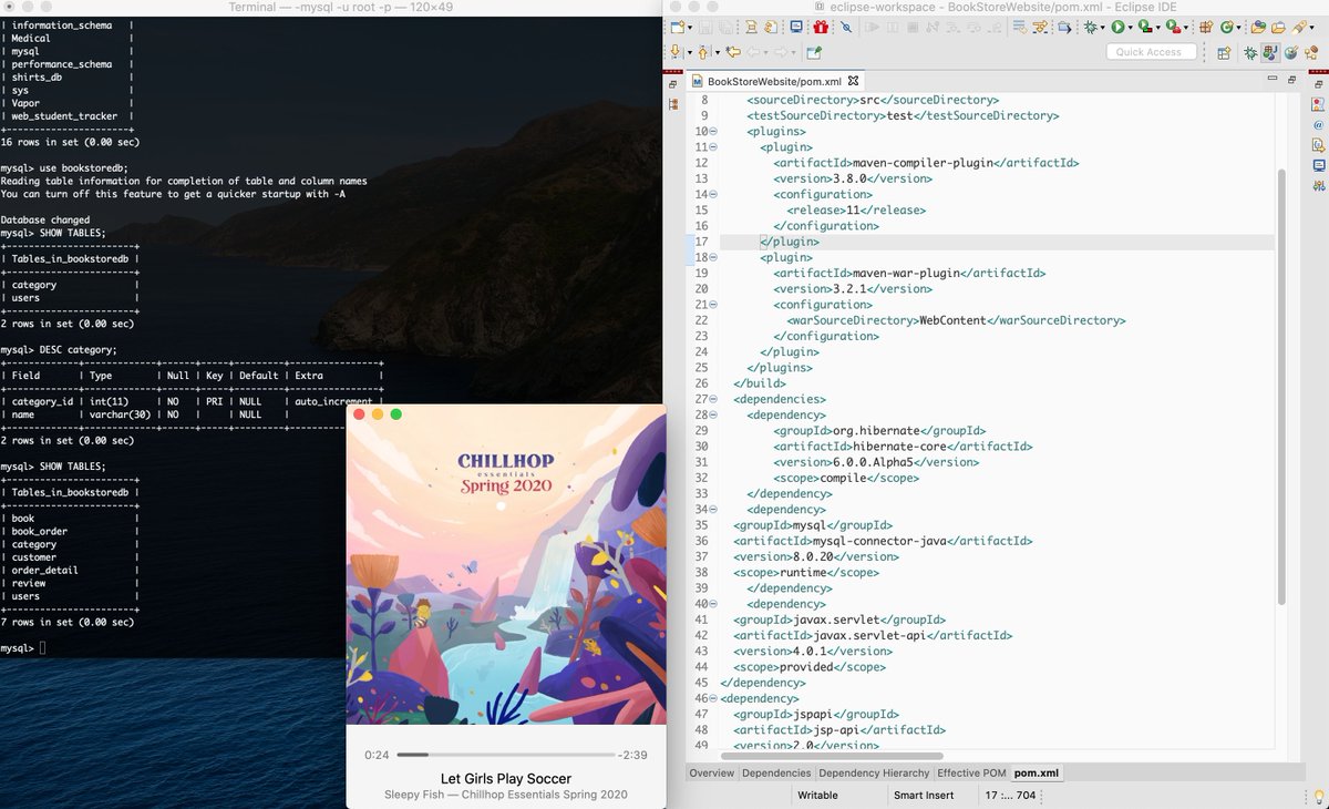 _ChrisRobb's tweet image. Tonight..👨🏾‍💻 #SQL #ApacheMaven #Java #ChillHop  #100DaysOfCode