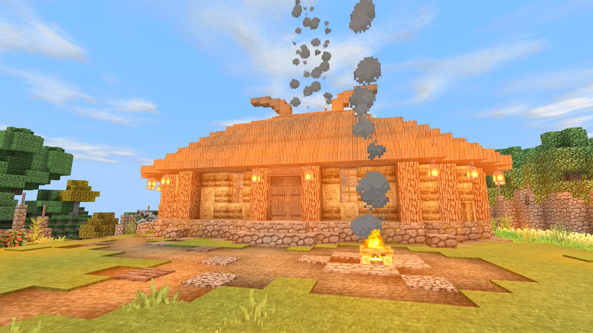 EvercraftMCPE's tweet image. Check out this #Skyrim inspired settlement build by @emcpwns 
It&apos;s name is Rorikstone, and is based heavily on Jorrvaskr. 
What do you think of it? :)

#CreativeBuild #EverCraftRealm #Minecraft #Bedrock #Multiplayer #MinecraftBuilds #MinecraftRealms