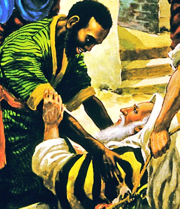 Ol' friends..."Tie these soft rags under your arms so that the ropes will not hurt you. Then fasten the ropes under your arms and we will pull you up."The Ethiopian eunuch ( #EbedMelech) who saved the prophet Jeremiah from non-Jews and Jewish people. https://www.theologyofwork.org/the-high-calling/daily-reflection/rescue-ebed-melech