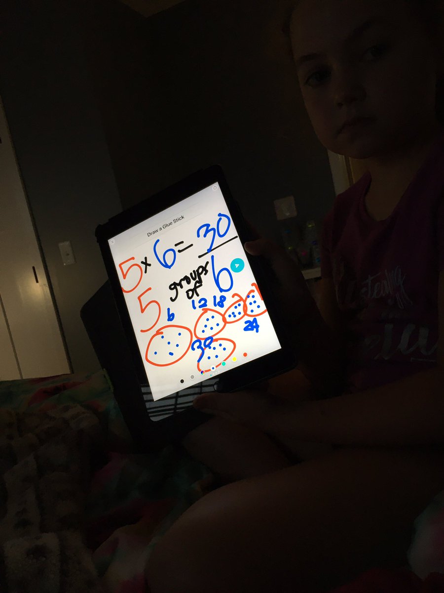 HayleyDLafferty's tweet image. While today was her last official day of 1st grade, MayCee begged me to teacher her more about multiplication. So proud of this kiddo❤️