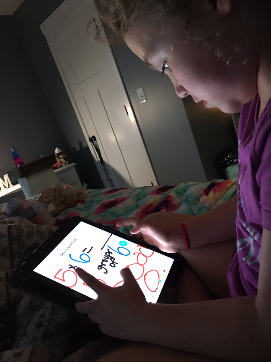 HayleyDLafferty's tweet image. While today was her last official day of 1st grade, MayCee begged me to teacher her more about multiplication. So proud of this kiddo❤️