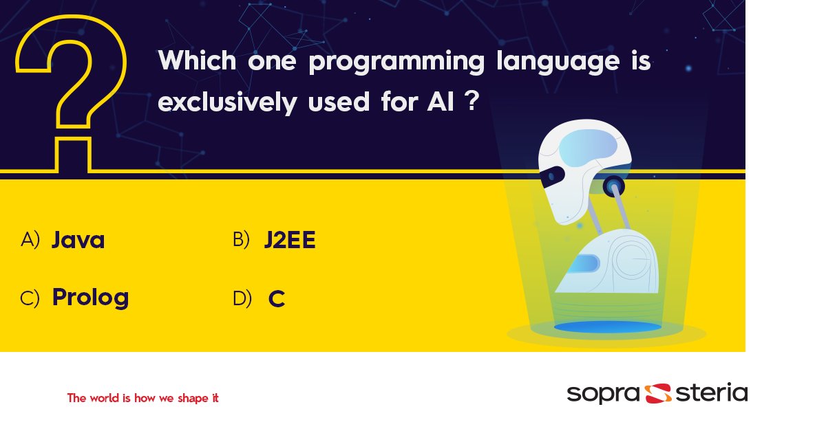 SopraSteria_IN's tweet photo. Amidst the non-stop trends about AI and its applications, let’s see how many of you know about its making.
#AI #ExclusiveLanguage #TechQuiz #SopraSteriaIndia #TheWorldisHowWeShapeIt https://t.co/ohbptVypgx