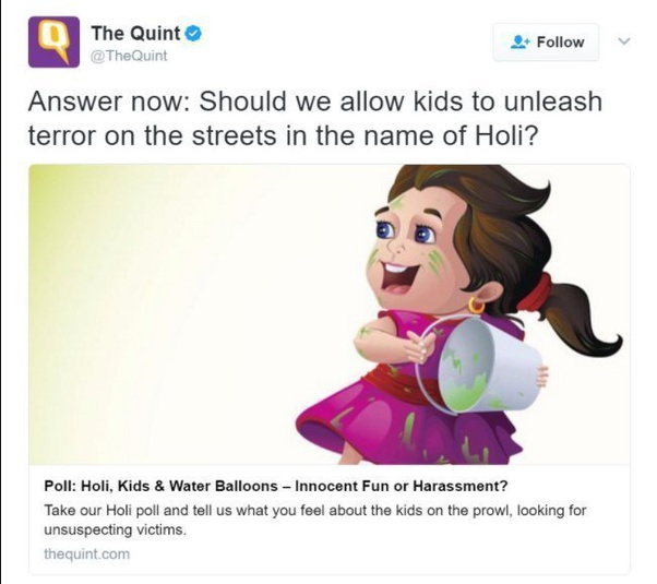 Quint is such pathetic media house who will always peddle hatred against Hinduism
