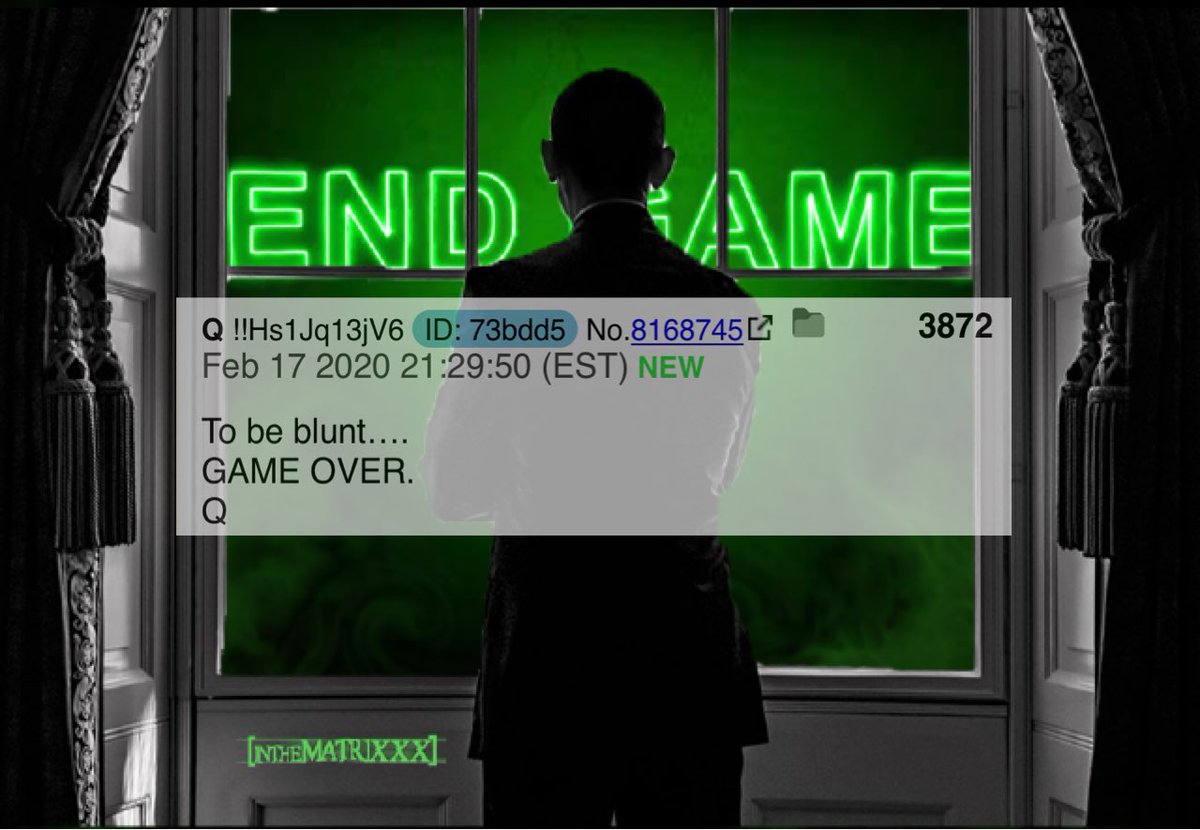 intheMatrixxx's tweet photo. To be blunt....
GAME OVER.
#ObamaGate https://t.co/s4InZKyUt7