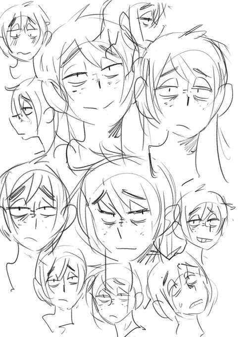 お昼のうちの子の表情落書きで更新していないのを誤魔化すあれをこそっと 