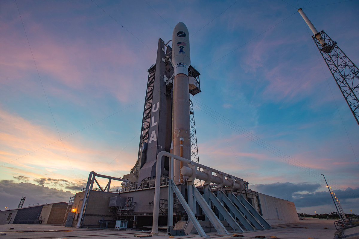 USSF_SSC's tweet photo. The USSF-7 mission’s launch window opens tomorrow at 8:24 a.m. EDT. #USSF7 #SMC #SpaceStartsHere #AtlasV #ULA #45SW #AmericaStrong https://t.co/4GFEnoX08A
