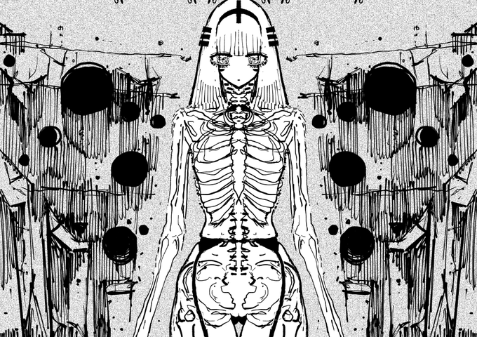 シンメトリーラフは意外な造形を自分で自分に提供できるから自分の絵なのに新鮮味があってたのしい 