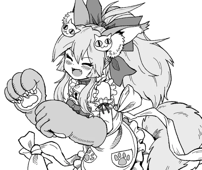 ご主人といると幸せだワンッ★
#FGO #タマモキャット 