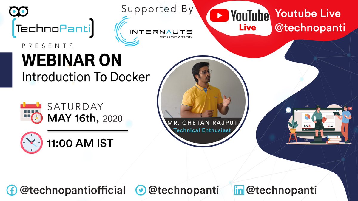 technopanti's tweet photo. We will live in 30 minutes. Don’t forget invite all your tech Friends 👨🏻‍💻

RSVP Now 👉 https://t.co/wpiW5hjdlU

#technopanti #containers #cloudcomputing #cloud #internautsorg #devops #cloudinfrastructure #Docker https://t.co/ToyakweLaW