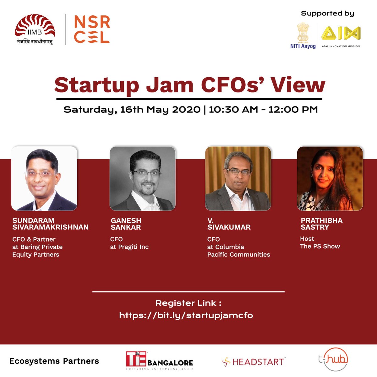 KesavaReddy's tweet photo. Attending this now
@nsrcel
#StartupJam https://t.co/w022vB9YAz