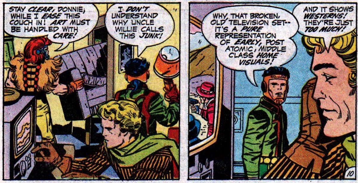 The Forever People are space god hipsters. Moonrider is about to on a monologue about how “analog just has a warmer sound” and Serafin is whatever the immortal-alien-teen-who-likes-cowboys-too-much equivalent of a weeaboo is