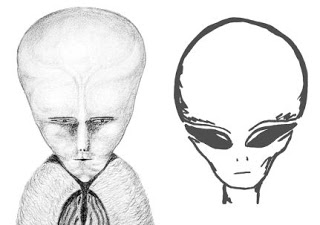 So we've all seen this before, the Lam entity. Drawn by Crowley in 1918 (long before accounts of American UFO abductions became common), it's provided a lot of fodder for the idea that alien contact is in fact a spiritual, rather than extraterrestrial phenomenon.