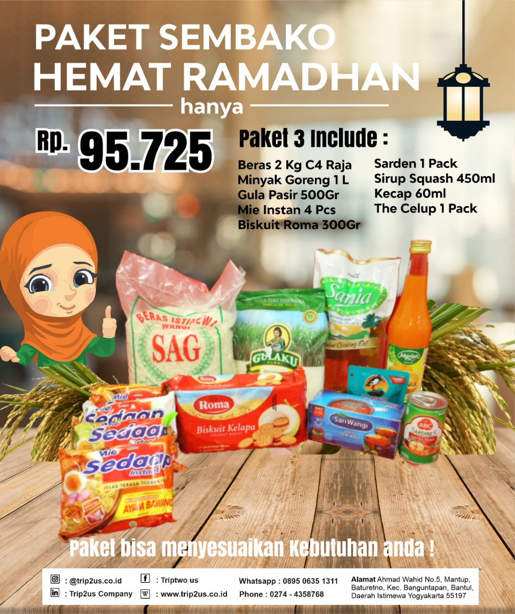 hai gais, kita punya paket sembako murah nih!
kalian bisa request sesuai keinginan kalian lho! yuk buruan di order di kita❤️
#sembakomurah
#sembakojogja
#explorejogja