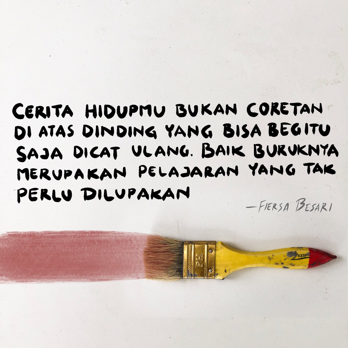 Tentangmu merupakan
perjuangan melupakan