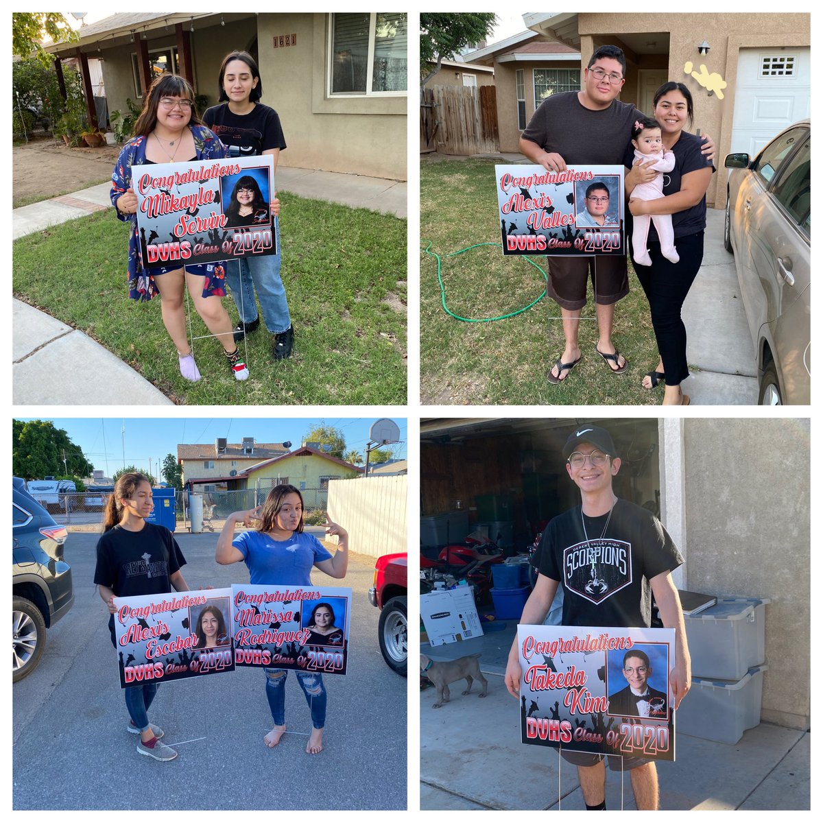 Just spent couple afternoons handing out signs to <a href="/DesertValleyHS/">Desert Valley HS</a> early graduates. Congrats to all. Thank u <a href="/mombrawleygirls/">Bonnie Munguia</a> and Ms. Martinez for all your help. <a href="/BrawleyUHSD/">Brawley UHSD</a> <a href="/CCEAeducation/">CCEA Plus</a>