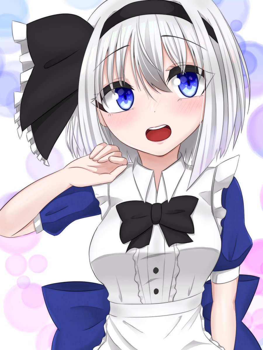 魂魄妖夢 「メイド妖夢ちゃん描きました。 」|KATEのイラスト