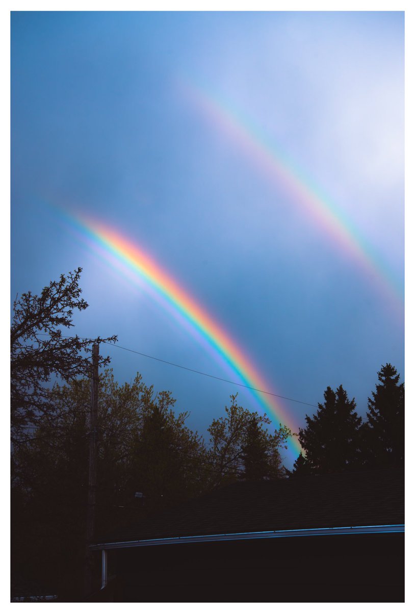 菊野竜之介 Ryunosuke Kikuno 雨上がり 虹が出ました カナダ カルガリー 写真好きな人と繋がりたい カメラ好きな人と繋がりたい Nikon