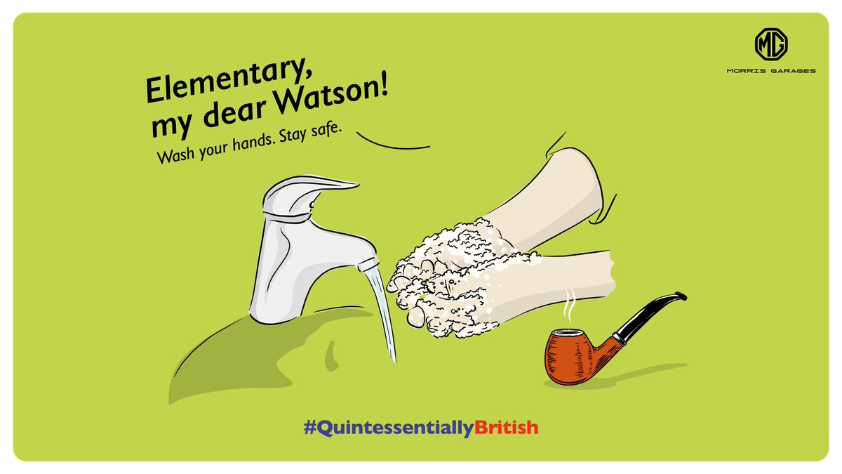 Simple instructions! Stay at home as much as you can and wash your hands if you do go out. #QuintessentiallyBritish