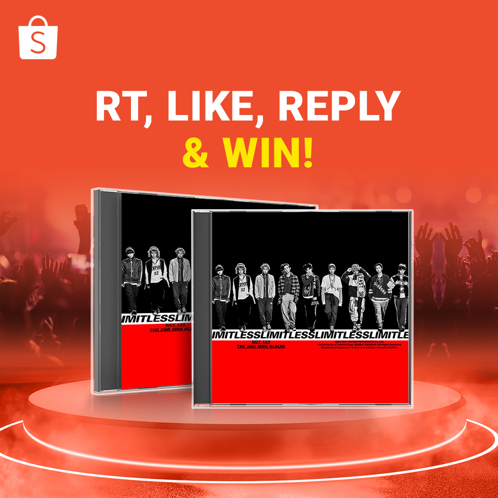 ShopeeID's tweet photo. Yuhuu NCTzen, kita mau GIVEAWAY NCT 127 - Limitless Album nih! 🥰 Yang mau, ikutin caranya ya:

1. FOLLOW @shopeeid
2. RT &amp; LIKE tweet ini
3. REPLY pakai #ShopeeWeekendGiveaway SEBANYAK-BANYAKNYA

Pemenang dipilih secara ACAK. Periode sampai 18 Mei '20.
#ShopeeID #ShopeeDariRumah https://t.co/BmjUXX7yOE
