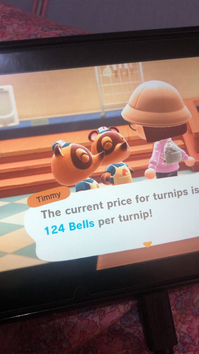 rasyu7's tweet photo. Not the best price, i know. Just want to help those who need to sell turnip. No fee, dm for dodo code #dodocode #turnipsprice https://t.co/3k2JV4Tmsl