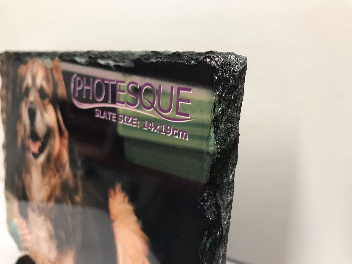 photesque's tweet image. I got asked, what is ‘slate’ you put the pictures onto... Rock Slate. Like roof slate... it’s good quality material and makes a fantastic surface to put a photo on!