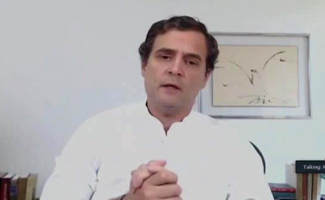 ndtv's tweet photo. "The migrants workers who are walking home with empty stomach, the farmers...they don't need loans, they need money. We must support them": Congress leader Rahul Gandhi https://t.co/aScZfMvrvB